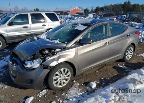 2011 Hyundai Elantra Gls from USA, damaged, VIN 5NPDH4AE1BH016936